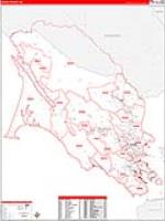 Marin, Ca Carrier Route Wall Map