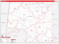 Marion, Al Carrier Route Wall Map