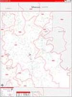 Marion, Ar Carrier Route Wall Map