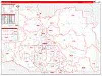Marion, Fl Carrier Route Wall Map
