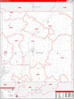 Marion, Il Carrier Route Wall Map
