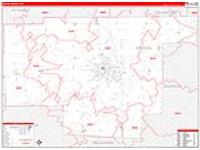 Marion, Oh Carrier Route Wall Map