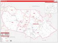Marion, Wv Carrier Route Wall Map