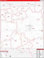 Marshall, Ia Carrier Route Wall Map