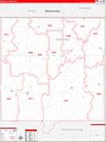 Marshall, Ks Carrier Route Wall Map