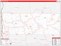 Marshall, Mn Carrier Route Wall Map