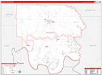 Marshall, Ok Carrier Route Wall Map