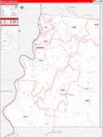 Marshall, Wv Carrier Route Wall Map
