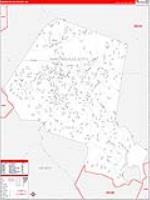 Martinsville, Va Carrier Route Wall Map