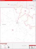 Mason, Tx Carrier Route Wall Map