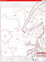 Mason, Wa Carrier Route Wall Map