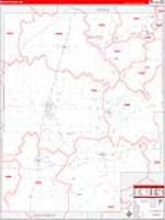 Mayes, Ok Carrier Route Wall Map