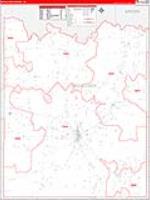 Mcculloch, Tx Carrier Route Wall Map