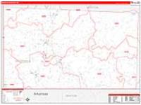 Mcdonald, Mo Carrier Route Wall Map