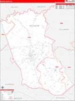Mcduffie, Ga Carrier Route Wall Map