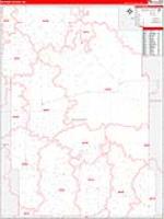 Mchenry, Nd Carrier Route Wall Map