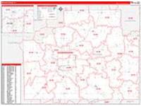 Mclean, Il Carrier Route Wall Map