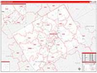 Mclennan, Tx Carrier Route Wall Map