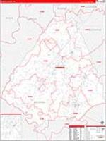 Mcminn, Tn Carrier Route Wall Map