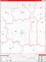 Mcpherson, Ks Carrier Route Wall Map