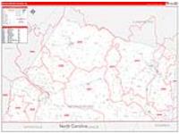 Mecklenburg, Va Carrier Route Wall Map
