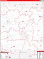 Mecosta, Mi Carrier Route Wall Map