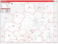 Medina, Oh Carrier Route Wall Map