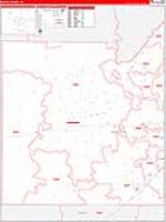 Medina, Tx Carrier Route Wall Map