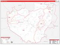 Menifee, Ky Carrier Route Wall Map