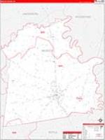 Mercer, Ky Carrier Route Wall Map