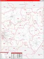 Mercer, Pa Carrier Route Wall Map