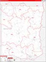 Meriwether, Ga Carrier Route Wall Map