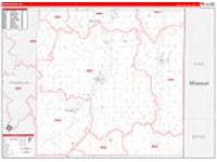 Miami, Ks Carrier Route Wall Map