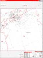 Midland, Tx Carrier Route Wall Map