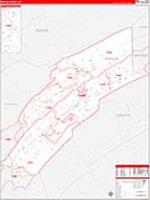 Mifflin, Pa Carrier Route Wall Map