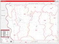 Mills, Ia Carrier Route Wall Map