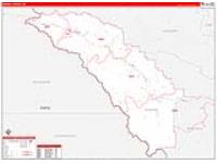 Mineral, Mt Carrier Route Wall Map