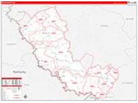 Mingo, Wv Carrier Route Wall Map