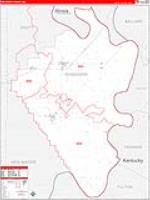 Mississippi, Mo Carrier Route Wall Map