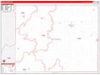 Mitchell, Ks Carrier Route Wall Map