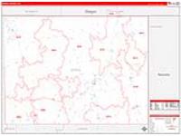 Modoc, Ca Carrier Route Wall Map