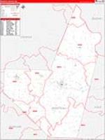 Moniteau, Mo Carrier Route Wall Map