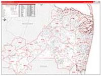 Monmouth, Nj Carrier Route Wall Map