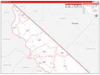 Mono, Ca Carrier Route Wall Map