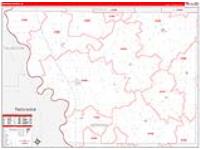 Monona, Ia Carrier Route Wall Map
