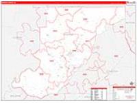 Monroe, Al Carrier Route Wall Map