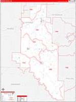 Monroe, Ar Carrier Route Wall Map