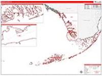 Monroe, Fl Carrier Route Wall Map