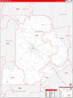 Monroe, Ga Carrier Route Wall Map