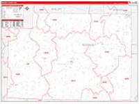 Monroe, Mo Carrier Route Wall Map